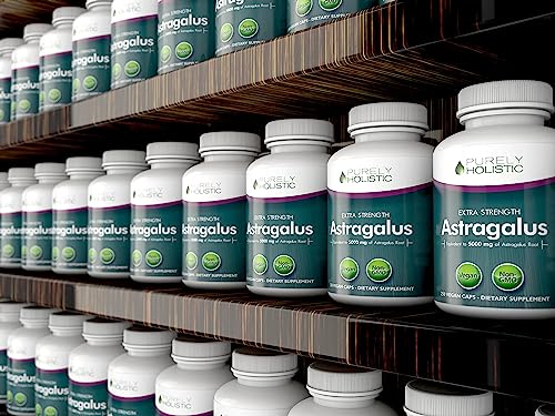 Astragalus Capsules 5,000 mg - 250 Capsules, 8+ Month Supply - Superior Strength Astragalus Root Extract 20:1 - Non GMO, Vegetarian & Vegan Friendly - Supports the Immune System & Cardiovascular