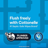 Cottonelle Freshfeel Flushable Wet Wipes, Adult Wet Wipes, 8 Flip-Top Packs, 42 Wipes per Pack (8 Packs of 42) (336 Total Flushable Wipes), Packaging May Vary