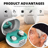 Iwaki Hearing Aids - Digital Mini Sound Amplifier with Noise Cancelling, Adaptive Feedback Reduction for Clear Sound Amplification, Invisible Design for All-Day Comfort