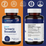 Turmeric Curcumin (800mg) and Boswellia Serrata (600mg) Herbal Supplement with Black Pepper as Bioperine - Inulin and Turmeric 95% Extract (100mg) for Healthy Inflammation Response - 60 Capsules