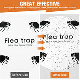 Flea Trap Refill Discs Sticky Trap- Glue Board Refills 12 Packs- 7.1 Inch Natural Glue Discs Refills Board Replacement Pads- Non-Toxic Fits Most of Flea Traps