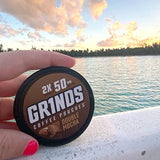 Grinds Coffee Pouches | 6 Cans of Double Mocha | 18 Pouches Per Can | 1 Pouch eq. 1/4 Cup of Coffee (Double Mocha)