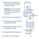 The Exhale Homegrown CO2 - Premixed Ready to Use Bag for Grow Rooms and Tents with Hanger | Twin Canaries Chart Included