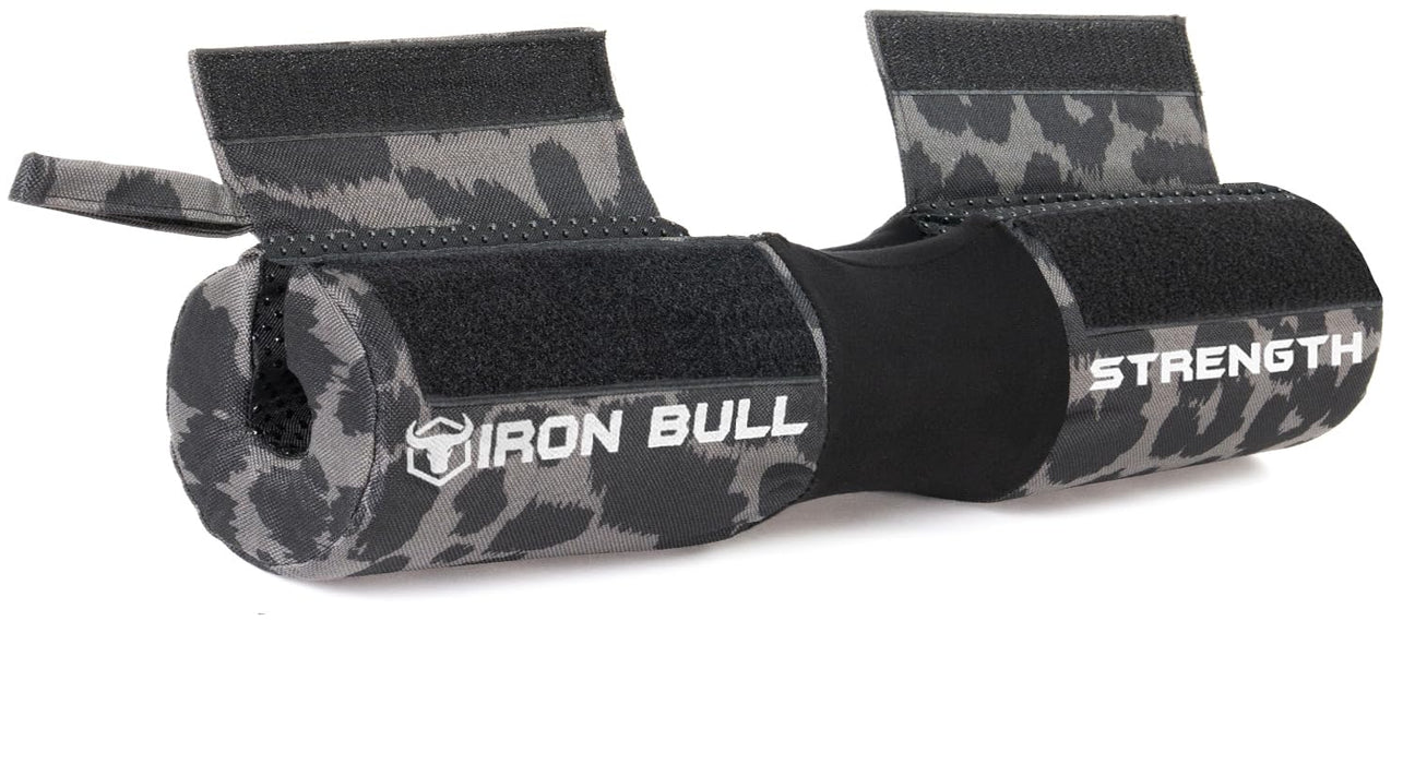 Advanced Squat Pad - Barbell Pad for Squats, Lunges & Hip Thrusts - Neck & Shoulder Protective Pad Support (Black Leopard)