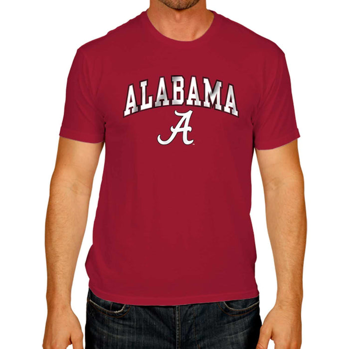 Alabama Crimson Tide Adult Arch & Logo Soft Style Gameday T-Shirt - Crimson, XX-Large