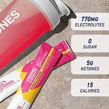 BHB Exogenous Ketones Drink Mix Packets - Real Ketones Keto Electrolytes Powder Packets No Sugar with 4 Main Fasting Electrolytes plus Hydrating Patented Keto BHB Salts - 30 Count Raspberry Lemonade