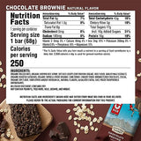 CLIF BAR - Chocolate Brownie Flavor - Made with Organic Oats - Non-GMO - Plant Based - Energy Bars - 2.4 oz. (18 Pack)