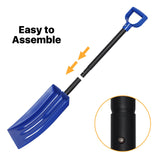 Kids Snow Shovel for Child Age 2-10 Years Old, Plastic Small Snow Shovel with Lightweight Handle, Sturdy 31.5" Snow Shovel Gifts for Kids Boys Girls Snow Fun, Blue