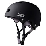 OutdoorMaster Skateboard Cycling Helmet - Two Removable Liners Ventilation Multi-Sport Scooter Roller Skate Inline Skating Rollerblading for Kids, Youth & Adults - XL - Black