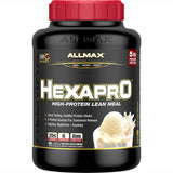 ALLMAX HEXAPRO, French Vanilla - 5 lb - 25 Grams of Protein Per Serving - 8-Hour Sustained Release - Zero Sugar - 52 Servings