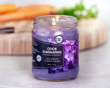 Lilac Blossom Odor Eliminating Highly Fragranced Candle - Eliminates 95% of Pet, Smoke, Food, and Other Smells Quickly - Up to 80 Hour Burn time - 12 Ounce Premium Soy Blend