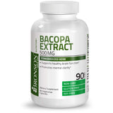 Bronson Bacopa Monnieri Extract 500 mg - Promotes Mental Clarity and Brain Function - Non GMO, 90 Vegetarian Capsules