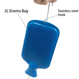 Smokitcen Enema Kit – 2L Enema Bag– 5.0ft. Long Silicone Hose – 5 Multi-Size Reusable Tips – Controlled Water Flow – for Colon Detox Cleanse Enemas