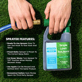 Superior 15-0-15 Liquid Fertilizer Nitrogen & Potash Lawn Food - Concentrated Spray- Any Grass Type- Simple Lawn Solutions Green, Growth - Humic Acid - Kelp Seaweed - Phosphorus-Free (32 Ounce)