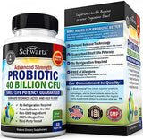 Daily Probiotic Supplement with 40 Billion CFU - Gut Health Complex with Astragalus and Lactobacillus Acidophilus Probiotic for Women and Men - Shelf Stable Pre and Probiotics for Digestive Health