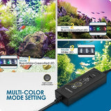 Gamalta Aquarium Light,Full Spectrum Aquarium Light with Expandable Bracket,White Blue Red Green LEDs, Adjustable Timer and Brightness for 18~24IN Fish Tank