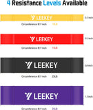 LEEKEY Resistance Band Set, Pull Up Assist Bands - Stretch Resistance Band Exercise Bands - Mobility Band Powerlifting Bands for Resistance Training, Physical Therapy,Home Workouts (Colorful)