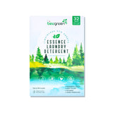 Beegreen Essential Oil Laundry Detergent Sheets: No Synthetic Fragrances, Gentle Aroma, 64 Loads, Skin-Friendly, Eco-Conscious, Zero-Waste, Liquid-Free Cleanse