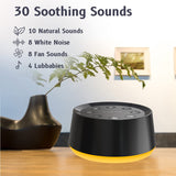 Brown Noise White Noise Machine with 30 Soothing Sounds 12 Colors Night Light Sound Machine for Adults Baby Kids Sleep Machines 36 Volume Levels Memory Function 5 Timers for Home Office Travel