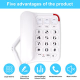 Large Button Phone for Seniors, Loud Ringer, One-Touch Dialing. Amplified Corded Phone with Speakerphone for Elderly Home Landline Phones, No Need to use Batteries.