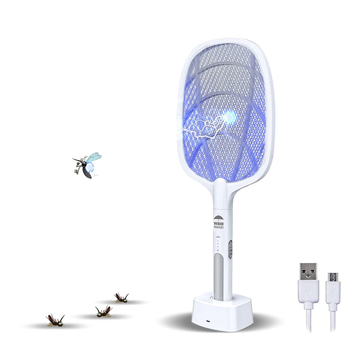 Himalayan Glow Electric Bug Zapper, Instant Fly Swatter Rechargeable R