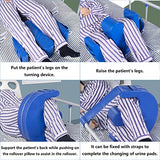 Duzzy Patient Turning Device, Turnover Device for Bedridden Elderly Patients, Waterproof Detachable PU Leather Turning Pillow, Lift Assist Nursing Help The Bedridden Patient Products