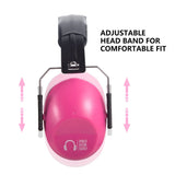 Pro For Sho 34dB Shooting Ear Protection - Special Designed Ear Muffs Lighter Weight & Maximum Hearing Protection - Standard Size, Pink