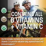 Bronson Vitamin B Complex with Vitamin C - Immune Health, Energy Support & Nervous System Support - Non-GMO, 250 Vegetarian Capsules