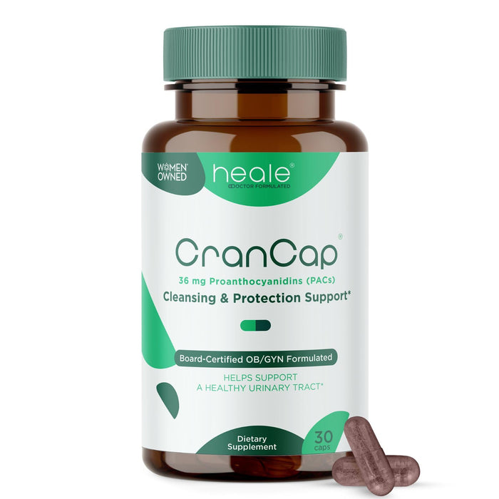 CranCap Cranberry Pills for Urinary Tract Health - 30 Count, 36mg of Potent PACs - Cranberry Extract Helps Cleanse & Protect The Urinary Tract from A UTI - Non-GMO, Vegan and Gluten-Free