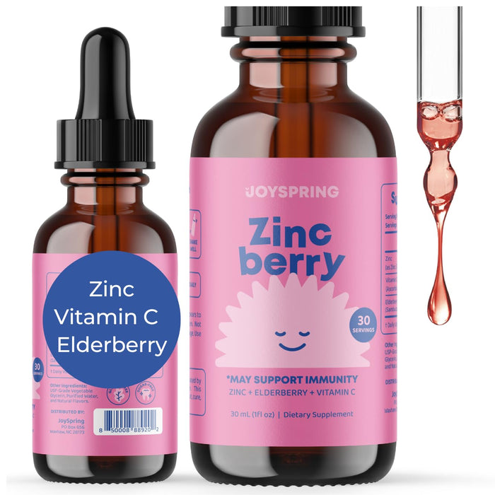 Kids Zinc and Vitamin C - Includes Elderberry, Vitamin C and Zinc for Kids - Triple Action Immune Support with Vitamin C and Zinc added Elderberry Syrup - Immune Zinc for Kids - Vitamin C Zinc