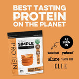 Clean Simple Eats Chocolate Peanut Butter Whey Protein Powder, Natural Sweetened and Cold-Processed Whey Protein Powder, 20 Grams of Protein (30 Servings)