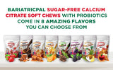 BariatricPal Sugar-Free Calcium Citrate Soft Chews 500mg with Probiotics (90 Count) - Caramel Apple