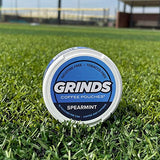 Grinds Coffee Pouches | 6 Cans of Spearmint | 18 Pouches Per Can | 1 Pouch eq. 1/4 Cup of Coffee (Spearmint)