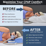 Contour CPAP Pillow 2.0 - Orthopedic Bed Pillow with Built in Cervical Neck Support for Side or Back Sleeper