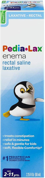 Fleet Pedia-Lax Enema 2.25 oz (Pack of 3)