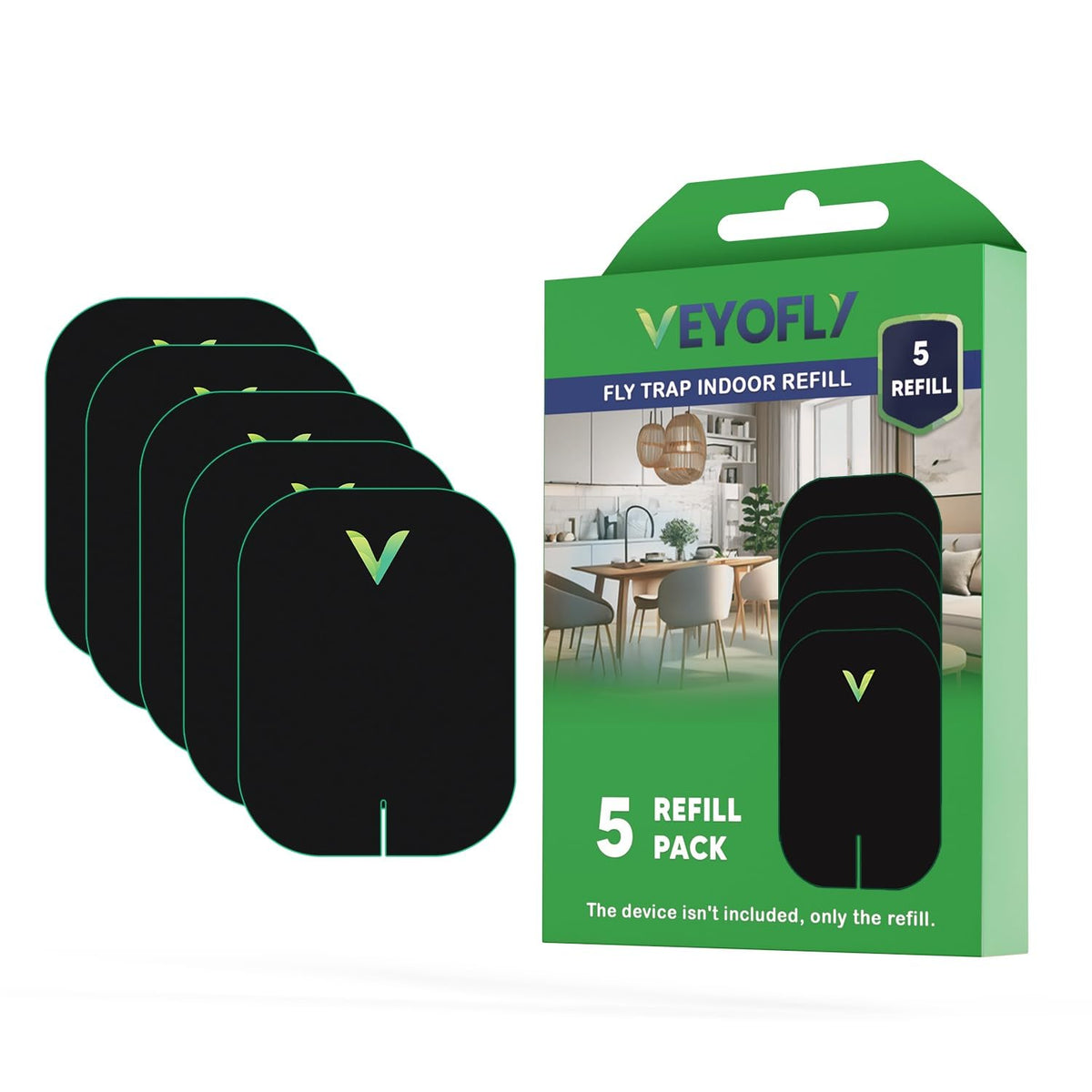 VEYOFLY Flying Insect Trap Refill- Plug in Bug Catcher Indoor Refills,