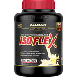 ALLMAX ISOFLEX Whey Protein Isolate, Vanilla - 5 lb - 27 Grams of Protein Per Scoop - Zero Fat & Sugar - 99% Lactose Free - Gluten Free & Soy Free - Approx. 75 Servings