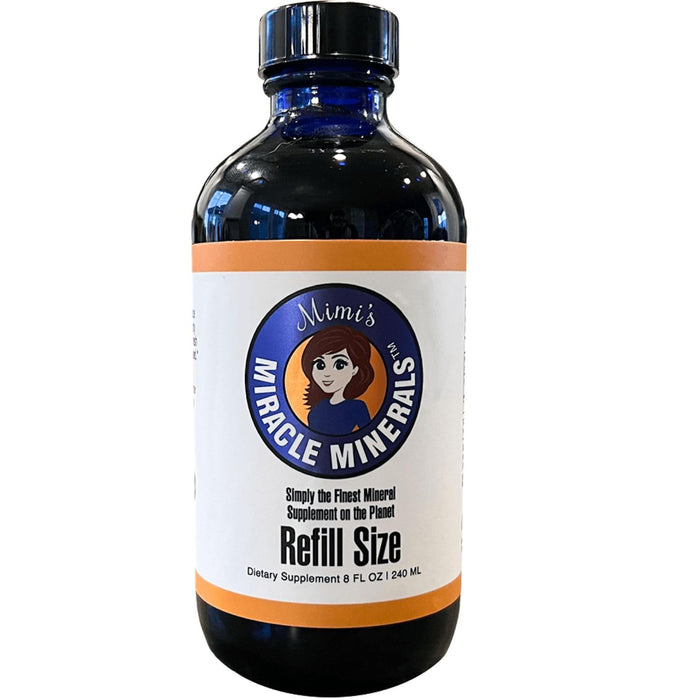 Dirobi Mimi's Miracle Minerals, Fulvic Acid and Humic Acid Trace Mineral Blend, Liquid Drop Supplement, Over 70 Vital Organic Ionic Minerals, Similar Benefits to Shilajit (8 oz Refill, 240 Day Supply)