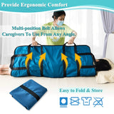 Positioning Bed Pad with Handles Hospital Sheets Transfer Board Belts Patient Lift Elderly Assistance Incontinence Mattress Sheets for Turning, Lifting, Repositioning Washable Underpads (48" x 40")