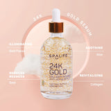 SpaLife Nourishing Anti-Aging Gold & Silver Serums (Anti-Aging 24k Gold & Collagen) 110 ML(3.7 oz)