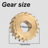 Karbay 917-04861 20 Teeth Auger Worm Gear, Compatible with MTD Craftsman Troy Bilt 40" - 42" Snowblower, Replaces 717-0528 717-04449 717-0528A 917-0528A.