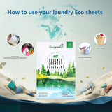 Beegreen Essential Oil Laundry Detergent Sheets: No Synthetic Fragrances, Gentle Aroma, 64 Loads, Skin-Friendly, Eco-Conscious, Zero-Waste, Liquid-Free Cleanse