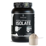 SASCHA FITNESS Hydrolyzed Whey Protein Isolate,100% Grass-Fed (2 Pounds, All) (Unflavored)