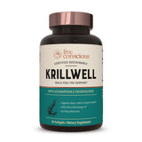 Live Conscious KrillWell, Joint, and Cognitive Support | Certified Sustainable Krill Oil 2X More Effective Than Fish Oil - 30 Day Supply