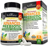 Prebiotics for Advanced Gut Health - Immune System Support & Dietary Fiber - Fuels Good Bacteria Growth to Promote Digestive Health - Gas & Digestion Support - Probiotics for Men & Women - 60 Capsules