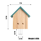 GRTRE 2 Pack Wood Carpenter Bee Trap for Outside - Wood Boring Bee Trap - Best Bee Trap - Nature Cabin Style Carpenter Bee Traps Outdoor Hanging