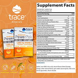 Trace Minerals | Power Pak Sugar Free Electrolyte Powder Packets | 1200 mg Vitamin C, Zinc, Magnesium | Boost Hydration, Immunity, Energy, Muscle Stamina | Keto Friendly | Orange Mango | 60 Packets