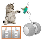 BENTOPAL Automatic Cat Toys Interactive Feather Toys, Pet Exercise Electric Toys for Indoor Cats/Kitten with Feather