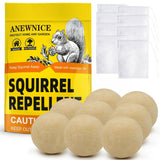 ANEWNICE Squirrel Repellent Outdoor, Extra-Strength Mouse Repellent, Peppermint Pest and Rodent Repellent, Mice Repellent,Chipmunk Repellent, Keep Squirrels Out of Garden, 8P