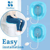 Sitz Bath for Postpartum Care, Postpartum Essentials, Post partum Recovery, Sitz Bath for Toilet Seat, Sitz Bath for Hemorrhoids, hemorrhoid Shrinking Treatment, (Blue)